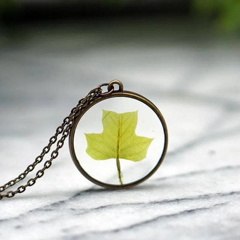 Tulip Poplar Leaf Necklace