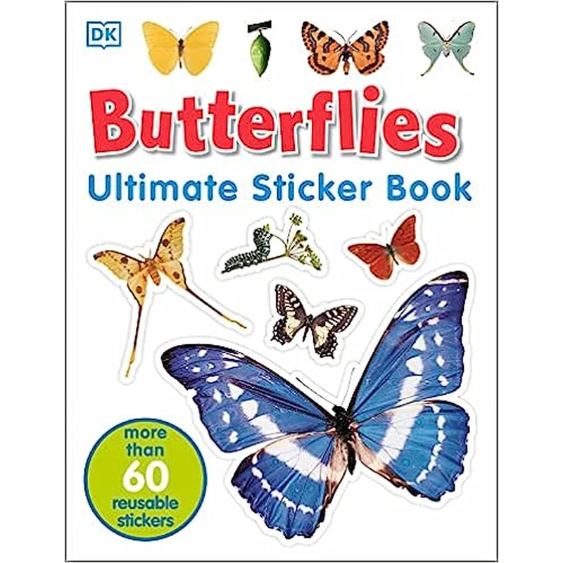 Ultimate Sticker Book: Butterflies: More Than 60 Reusable Full-Color Stickers