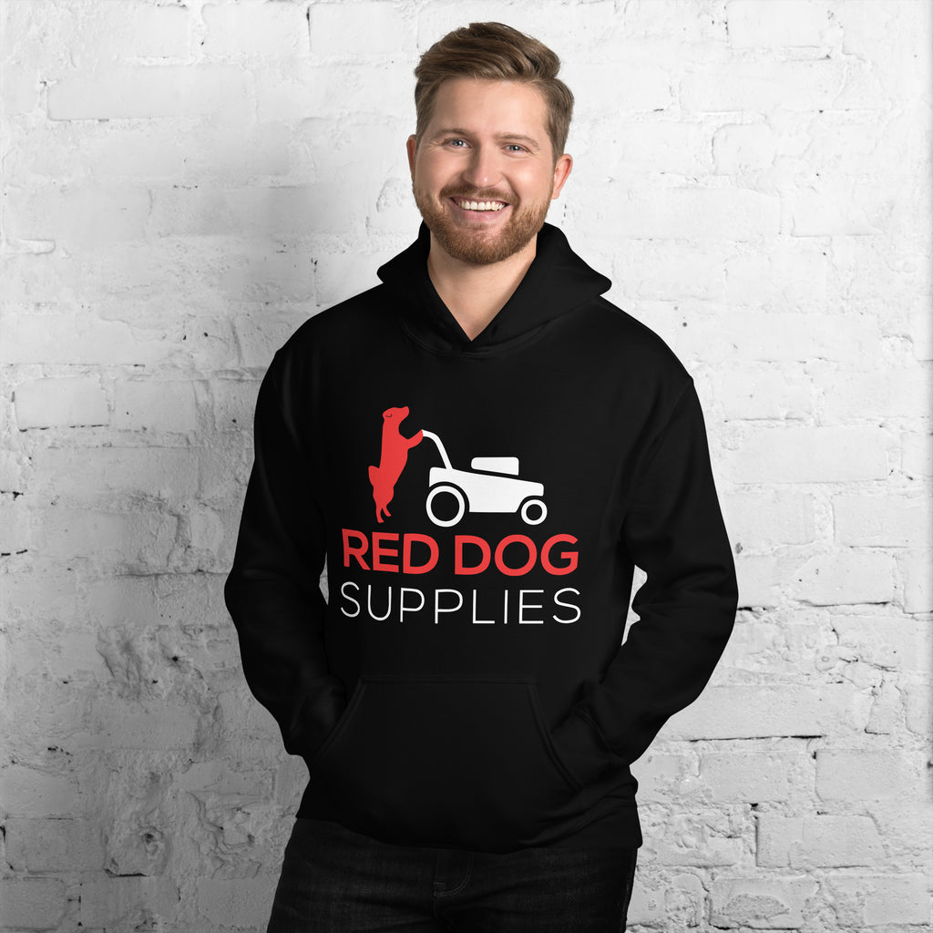 Red Dog Supplies Hoodie - Red & White