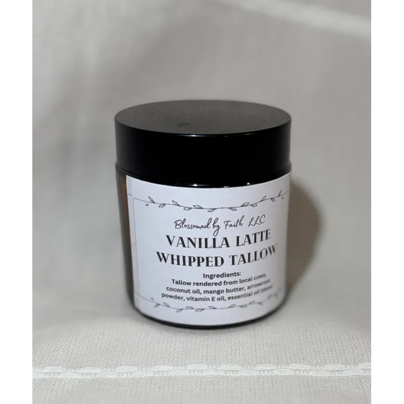 Vanilla Latte Whipped Tallow- Blossomed by Faith
