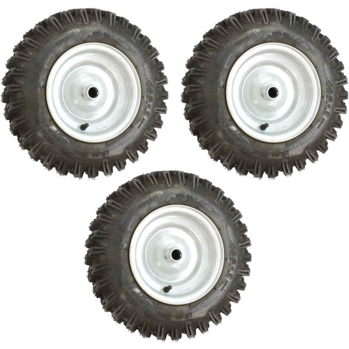 WHEEL ASSY 16X4.80 LH 1.00 Silver Deviation for 432335X417 OEM (3 Pack) For Husqvarna ST 330 Snow Bl