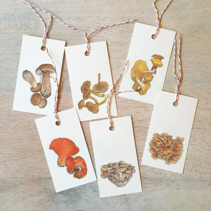 Wild Mushrooms: Gift Tags