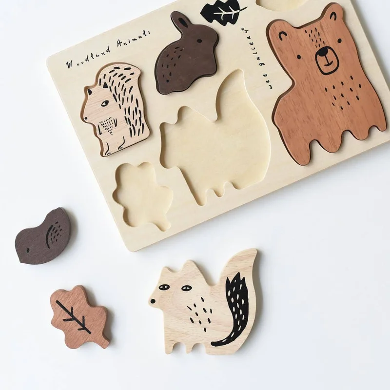Wooden Tray Puzzle – Woodland Animals