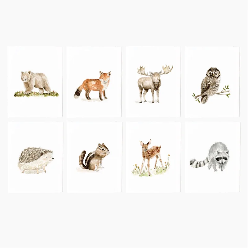 Woodland Animals Assorted Notecard Set