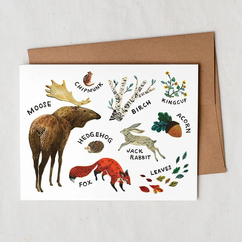Woodland Animals Greeting Card