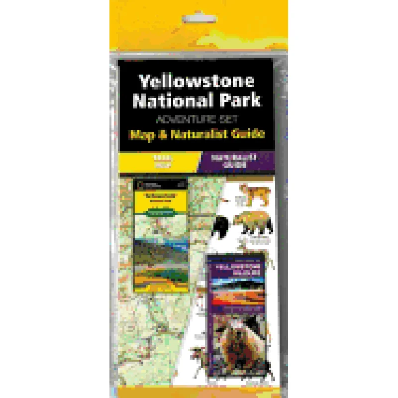 Yellowstone National Park Adventure Set: Trail Map & Wildlife Guide