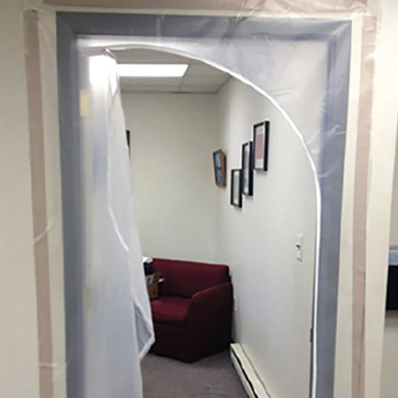 Zip-Up Fire Retardant Containment Zipper Door