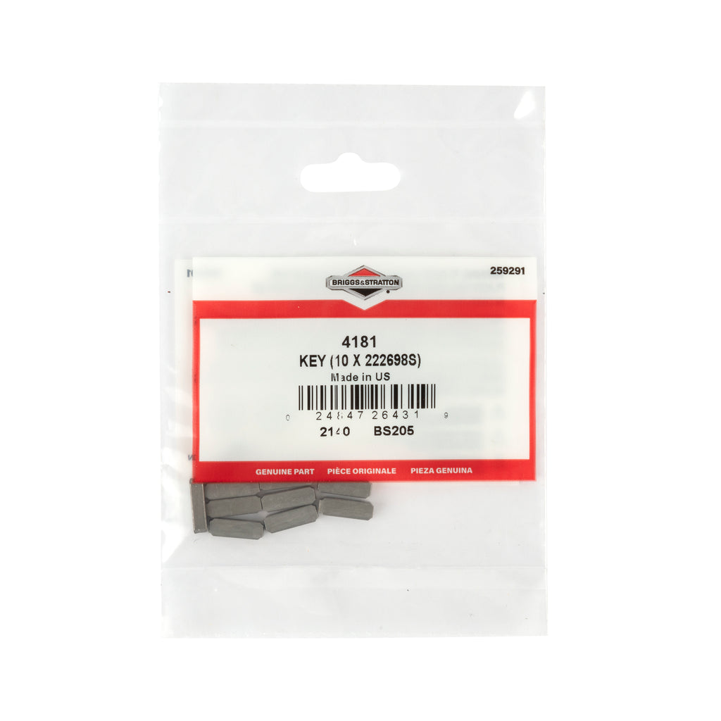 Briggs & Stratton - 4181 - 10 of 222698S Flywheel Key